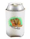 Squirrel Monkey Watercolor Text Can / Bottle Insulator Coolers-Can Coolie-TooLoud-1 Piece-Davson Sales