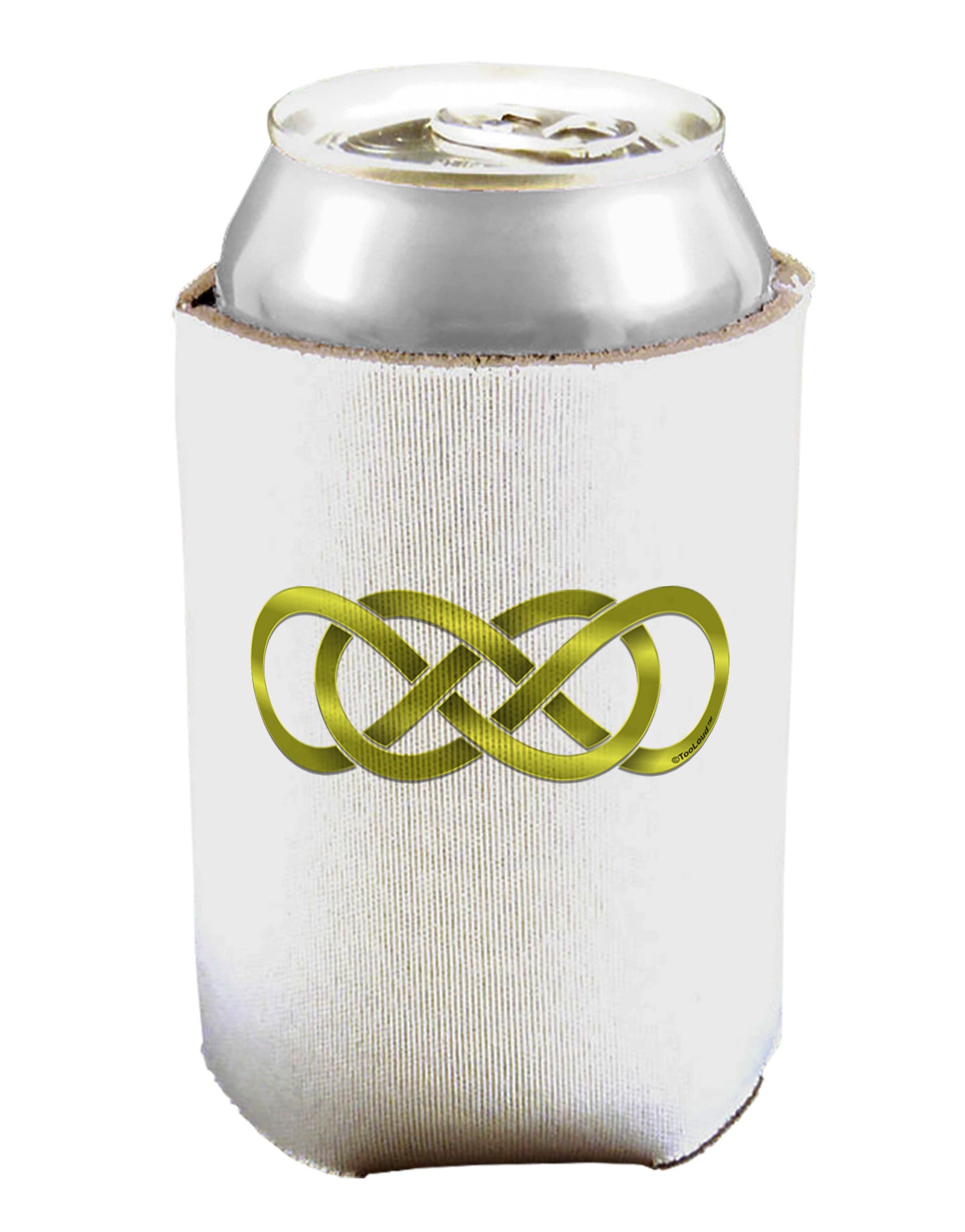 Double Infinity Gold Can / Bottle Insulator Coolers-Can Coolie-TooLoud-1-Davson Sales