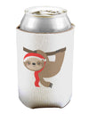 Cute Christmas Sloth with Santa Hat Can / Bottle Insulator Coolers-Can Coolie-TooLoud-1-Davson Sales