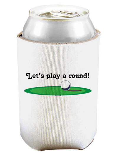 Let's Play a Round Can and Bottle Insulator Cooler-Bottle Insulator-TooLoud-White-Davson Sales