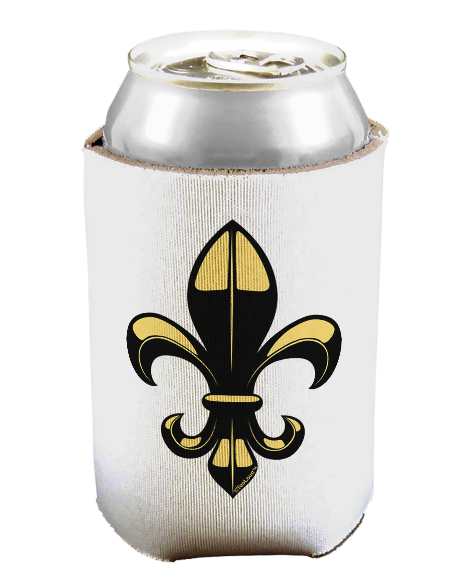 Golden Fleur de Lis Can / Bottle Insulator Coolers-Can Coolie-TooLoud-1-Davson Sales