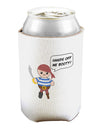 Hands Off Me Booty - Petey the Pirate Can and Bottle Insulator Cooler-Bottle Insulator-TooLoud-White-Davson Sales