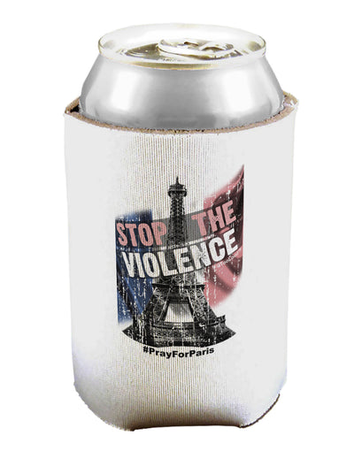 Distressed Paris Stop The Violence Can / Bottle Insulator Coolers-Can Coolie-TooLoud-1-Davson Sales