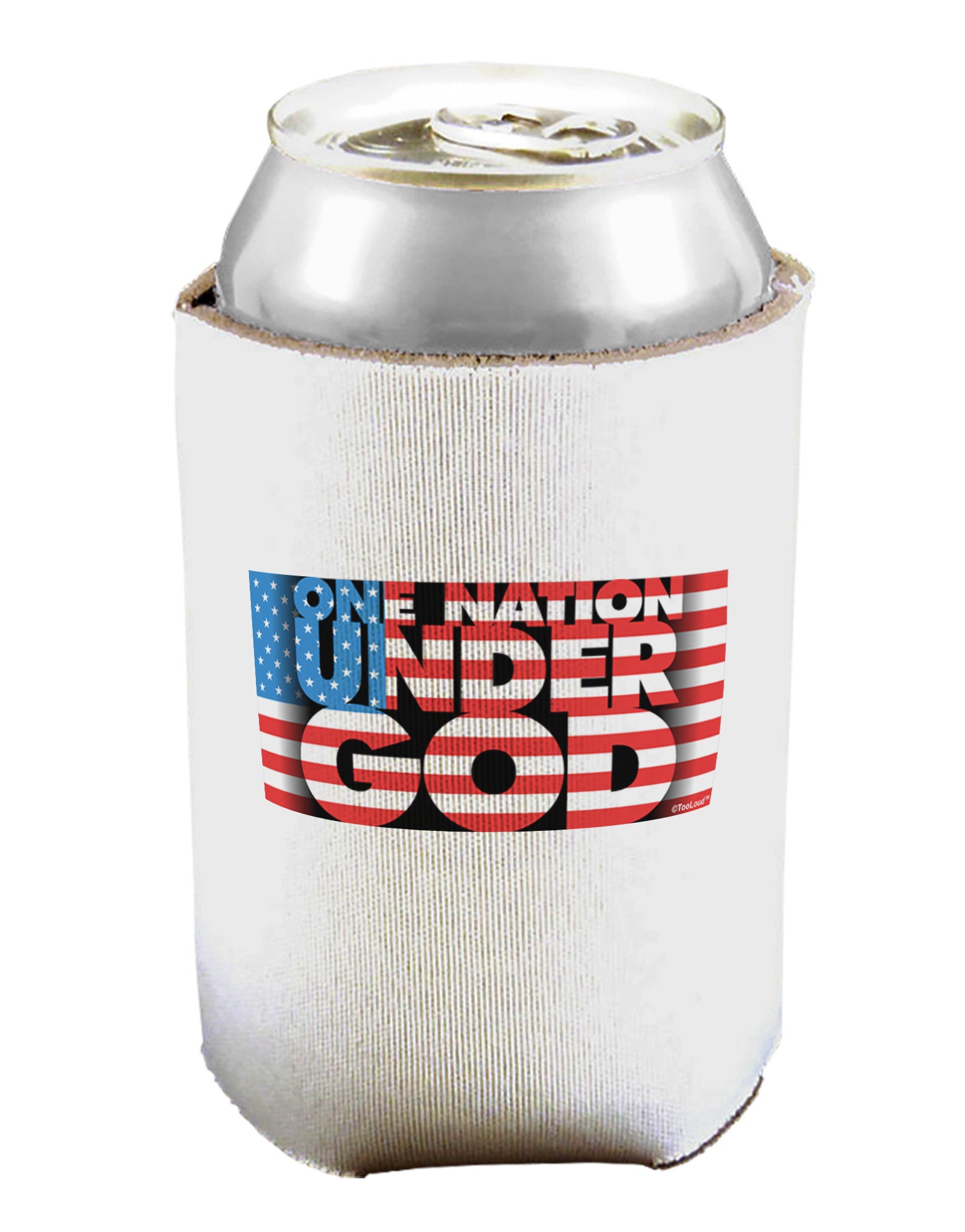 One Nation Under God Can / Bottle Insulator Coolers-Can Coolie-TooLoud-1-Davson Sales
