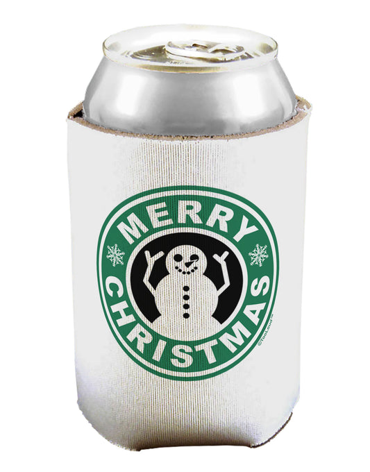 Merry Christmas Latte Logo Can / Bottle Insulator Coolers-Can Coolie-TooLoud-1-Davson Sales