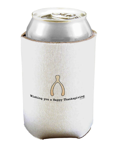 Wishing You a Happy Thanksgiving Wishbone Can / Bottle Insulator Coolers-Can Coolie-TooLoud-1 Piece-Davson Sales