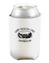 Camp Crystal Lake Counselor - Friday 13 Can and Bottle Insulator Cooler-Bottle Insulator-TooLoud-White-Davson Sales