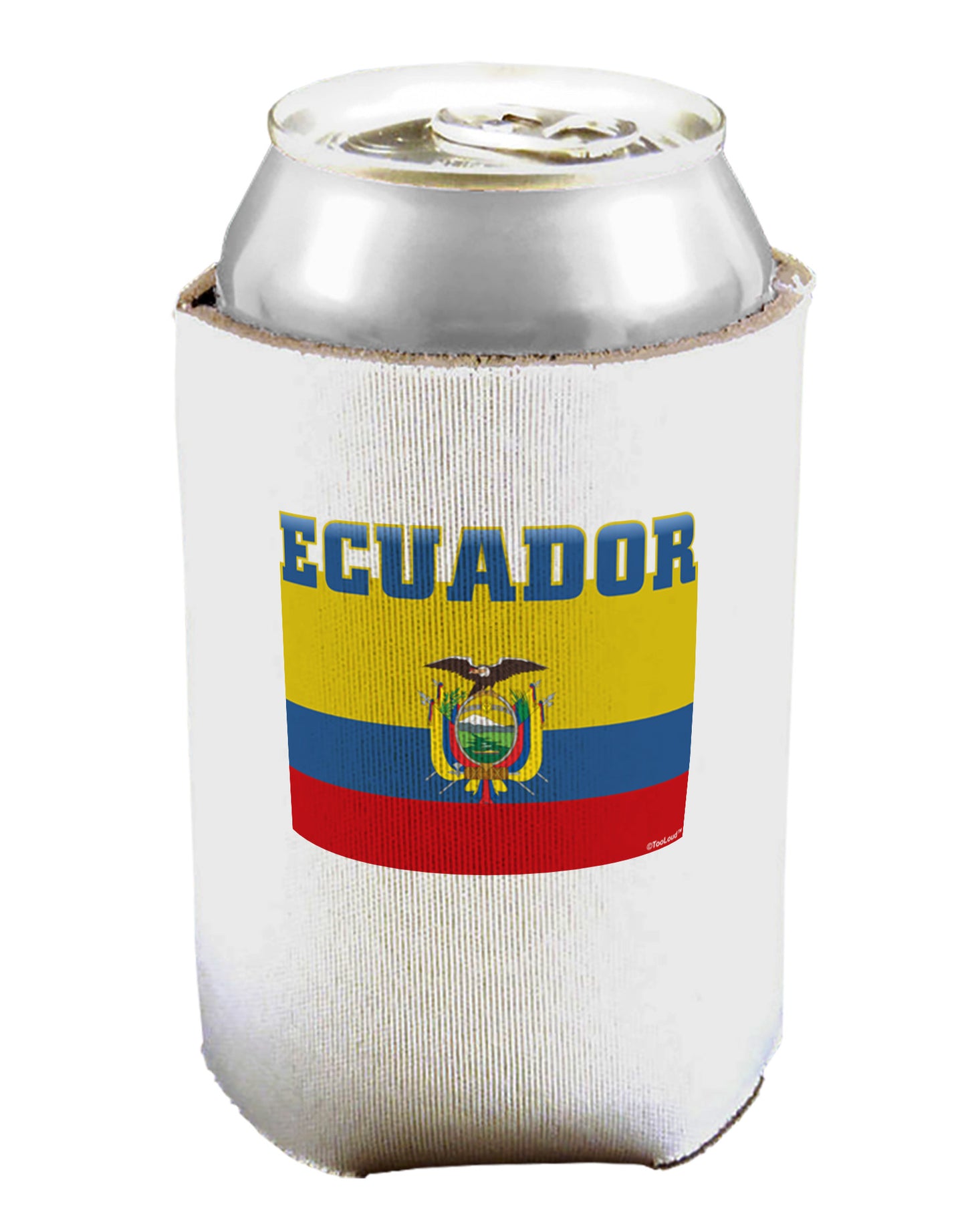 Ecuador Flag Can / Bottle Insulator Coolers-Can Coolie-TooLoud-1-Davson Sales