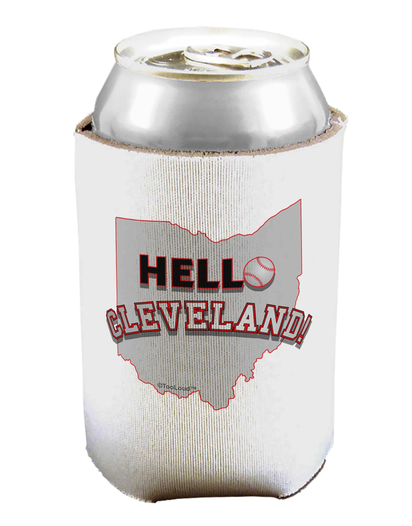 Hello Cleveland Can / Bottle Insulator Coolers-Can Coolie-TooLoud-1-Davson Sales