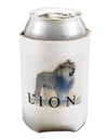 Lion Watercolor B Text Can / Bottle Insulator Coolers-Can Coolie-TooLoud-1 Piece-Davson Sales