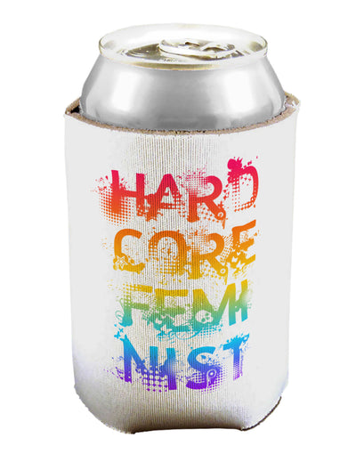 Hardcore Feminist - Rainbow Can / Bottle Insulator Coolers-Can Coolie-TooLoud-1-Davson Sales