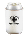 Zombie Apocalypse Rescue Team NA Unit Can and Bottle Insulator Cooler-Bottle Insulator-TooLoud-White-Davson Sales