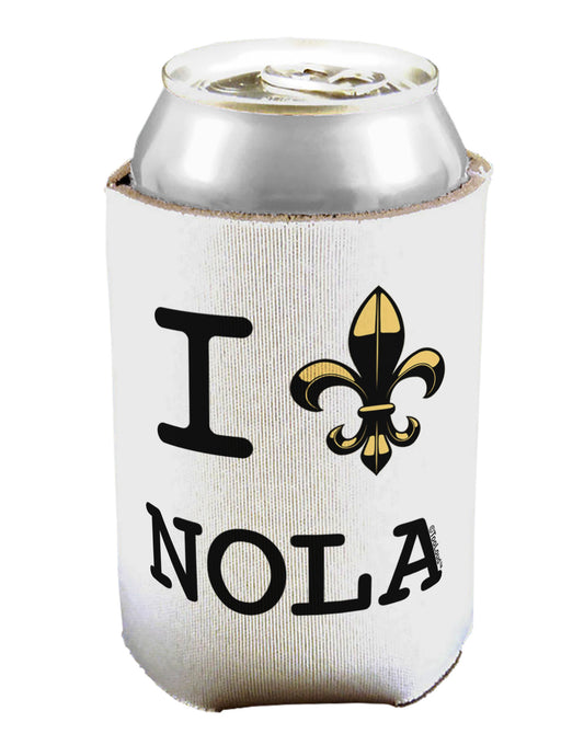 I Love NOLA Fleur de Lis Can / Bottle Insulator Coolers-Can Coolie-TooLoud-1-Davson Sales