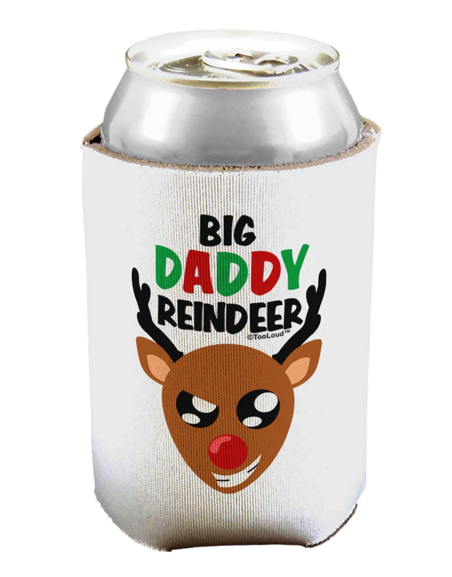 Big Daddy Reindeer Matching Deer Can / Bottle Insulator Coolers-Can Coolie-TooLoud-1-Davson Sales