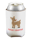 Cute Rudolph the Reindeer - Merry Christmas Can / Bottle Insulator Coolers by TooLoud-Can Coolie-TooLoud-1-Davson Sales