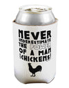 A Man With Chickens Can / Bottle Insulator Coolers by TooLoud-Can Coolie-TooLoud-1-Davson Sales