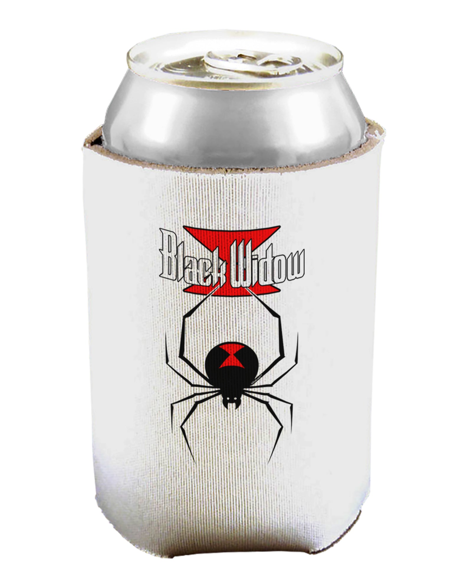Black Widow Spider Design - Logo Can / Bottle Insulator Coolers-Can Coolie-TooLoud-1-Davson Sales