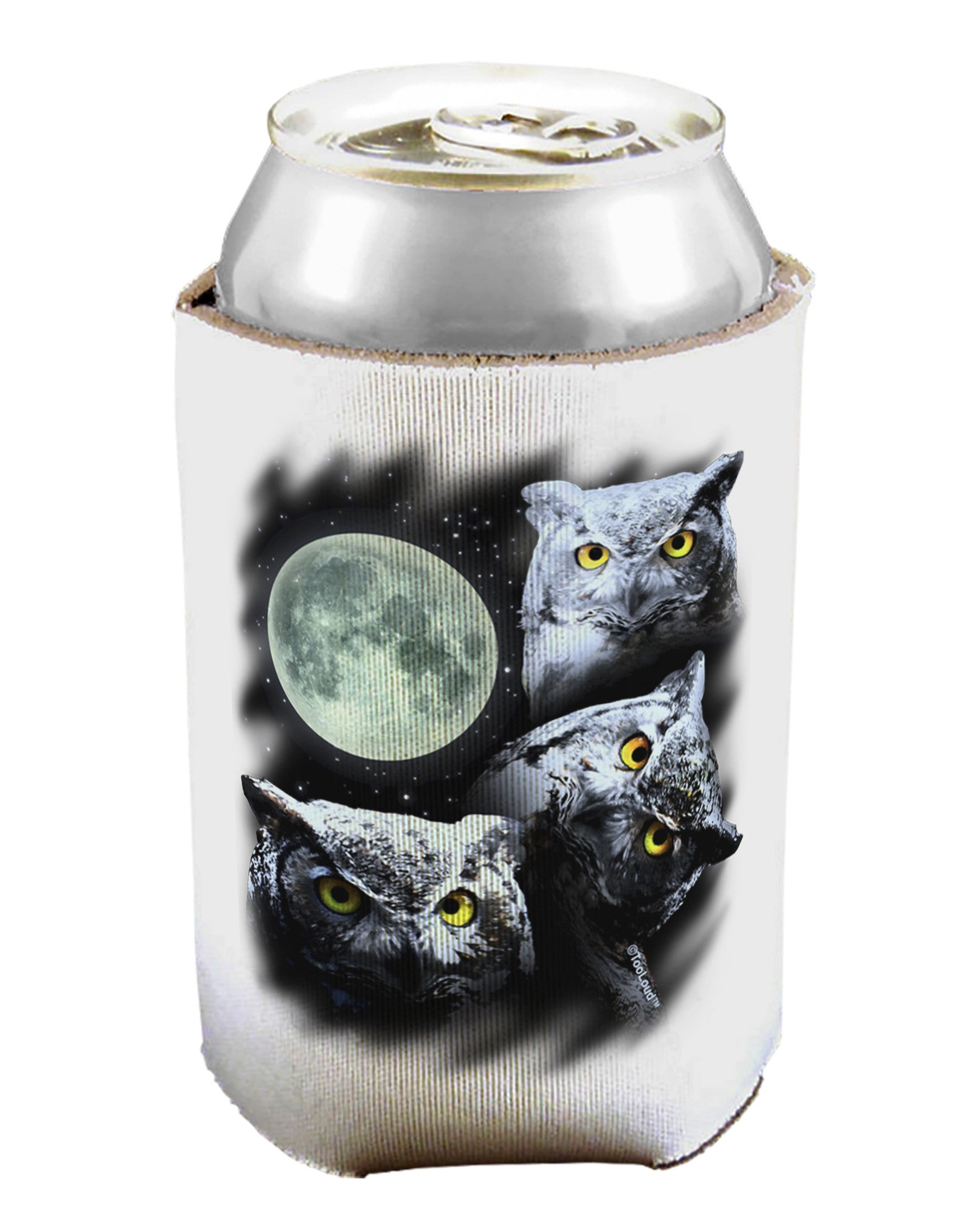 Three Owls and Moon Can / Bottle Insulator Coolers-Can Coolie-TooLoud-1-Davson Sales