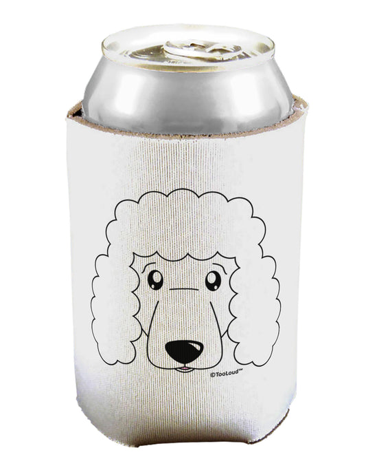Cute Poodle Dog - White Can / Bottle Insulator Coolers by TooLoud-Can Coolie-TooLoud-1-Davson Sales