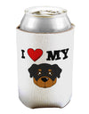 I Heart My - Cute Rottweiler Dog Can / Bottle Insulator Coolers by TooLoud-Can Coolie-TooLoud-1-Davson Sales