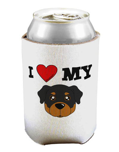 I Heart My - Cute Rottweiler Dog Can / Bottle Insulator Coolers by TooLoud-Can Coolie-TooLoud-1-Davson Sales