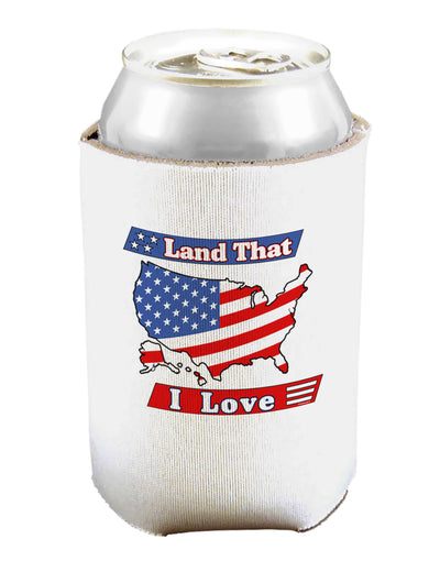 Land That I Love USA Can and Bottle Insulator Cooler-Bottle Insulator-TooLoud-White-Davson Sales