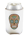 Version 6 Copper Patina Day of the Dead Calavera Can and Bottle Insulator Cooler-Bottle Insulator-TooLoud-White-Davson Sales