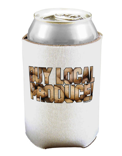 Buy Local Produce Potatoes Text Can / Bottle Insulator Coolers-Can Coolie-TooLoud-1 Piece-Davson Sales