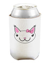 Kyu-T Head - Day Kawaia the Cute Girl Critter Can and Bottle Insulator Cooler-Bottle Insulator-TooLoud-White-Davson Sales