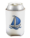 Blue Sailboat Can / Bottle Insulator Coolers-Can Coolie-TooLoud-1-Davson Sales