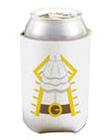 Pirate Captain Costume Gold Can and Bottle Insulator Cooler-Bottle Insulator-TooLoud-White-Davson Sales