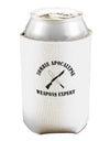 Zombie Apocalypse Group Weapons Expert Can and Bottle Insulator Cooler-Bottle Insulator-TooLoud-White-Davson Sales