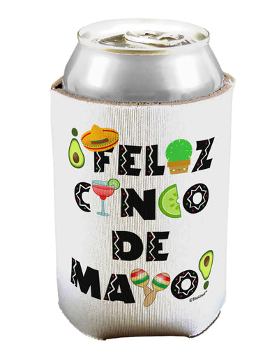 Feliz Cinco de Mayo - Fiesta Icons Can / Bottle Insulator Coolers by TooLoud-Can Coolie-TooLoud-1-Davson Sales