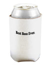 Best Boss Ever Text - Boss Day Can and Bottle Insulator Cooler-Bottle Insulator-TooLoud-White-Davson Sales