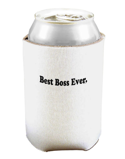 Best Boss Ever Text - Boss Day Can and Bottle Insulator Cooler-Bottle Insulator-TooLoud-White-Davson Sales