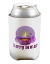 Happy Diwali Purple Candle Can / Bottle Insulator Coolers by TooLoud-Can Coolie-TooLoud-1-Davson Sales