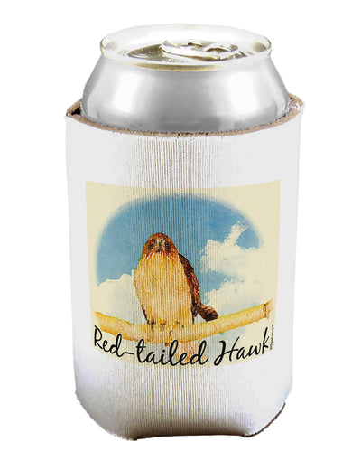 Red-tailed Hawk Text Can / Bottle Insulator Coolers-Can Coolie-TooLoud-1 Piece-Davson Sales