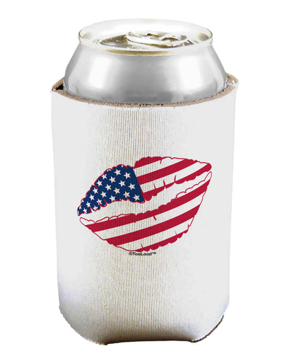 American Flag Lipstick Can / Bottle Insulator Coolers by TooLoud-Can Coolie-TooLoud-1-Davson Sales