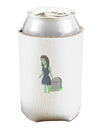 Kimmy the Zombie Girl Can and Bottle Insulator Cooler-Bottle Insulator-TooLoud-White-Davson Sales