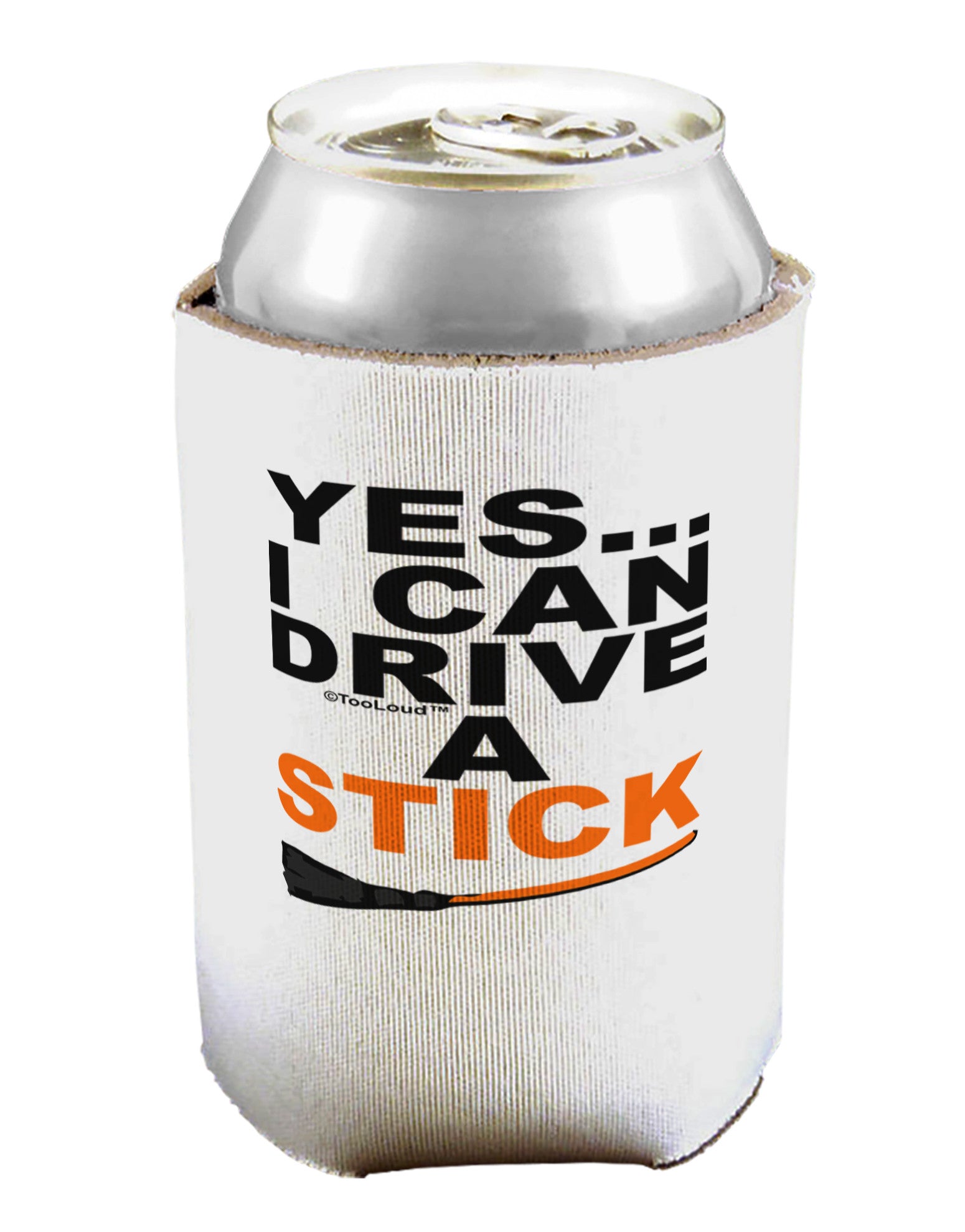 Drive Stick Orange Can / Bottle Insulator Coolers-Can Coolie-TooLoud-1-Davson Sales