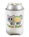 Tacos Rule Taco Cat Design Can / Bottle Insulator Coolers by TooLoud-Can Coolie-TooLoud-1-Davson Sales