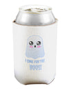 I Came for the Boos - Halloween Can and Bottle Insulator Cooler-Bottle Insulator-TooLoud-White-Davson Sales