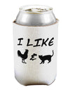 I Like Rooster & Cat Silhouette Can / Bottle Insulator Coolers by TooLoud-Can Coolie-TooLoud-1-Davson Sales