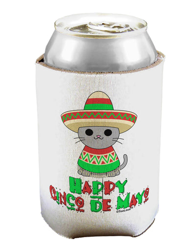 Happy Cinco de Mayo Cat Can / Bottle Insulator Coolers by TooLoud-Can Coolie-TooLoud-1-Davson Sales