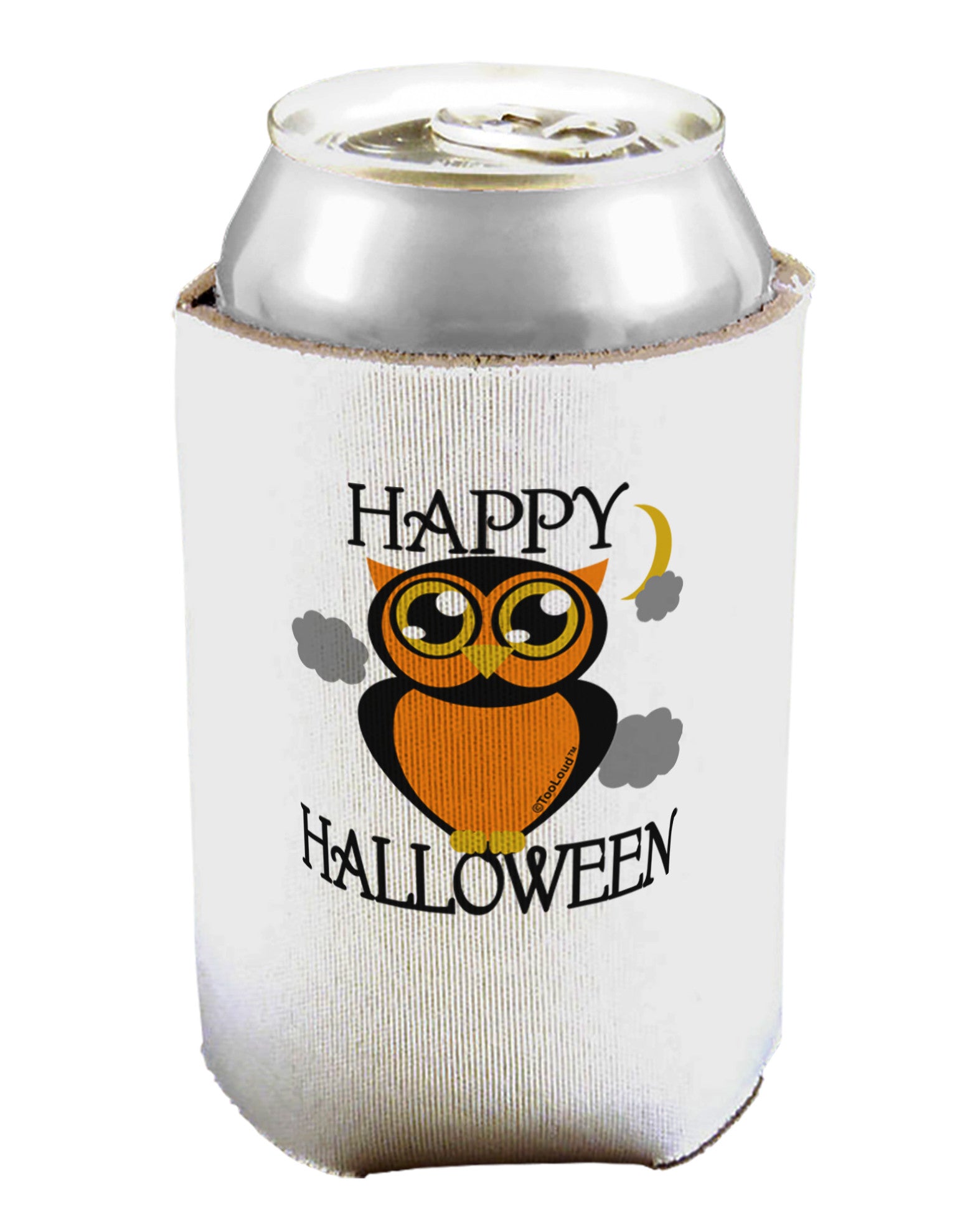 Owl Orange Text Can / Bottle Insulator Coolers-Can Coolie-TooLoud-1-Davson Sales