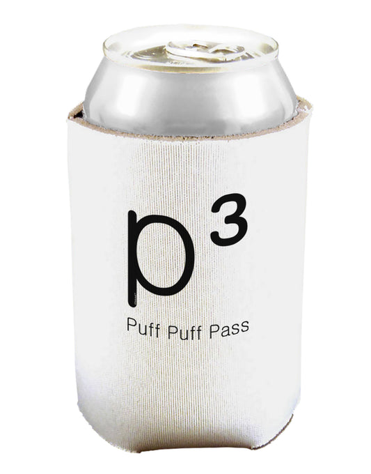 P??? - Puff Puff Pass - Smoking Etiquette Can and Bottle Insulator Cooler-Bottle Insulator-TooLoud-White-Davson Sales