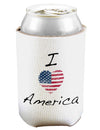 I Heart America Scribble Can and Bottle Insulator Cooler-Bottle Insulator-TooLoud-White-Davson Sales