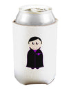Cute Vampire Boy Halloween Can and Bottle Insulator Cooler-Bottle Insulator-TooLoud-White-Davson Sales