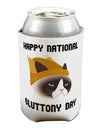 Gluttony Day Disgruntled Cat Can / Bottle Insulator Coolers by TooLoud-Can Coolie-TooLoud-1-Davson Sales