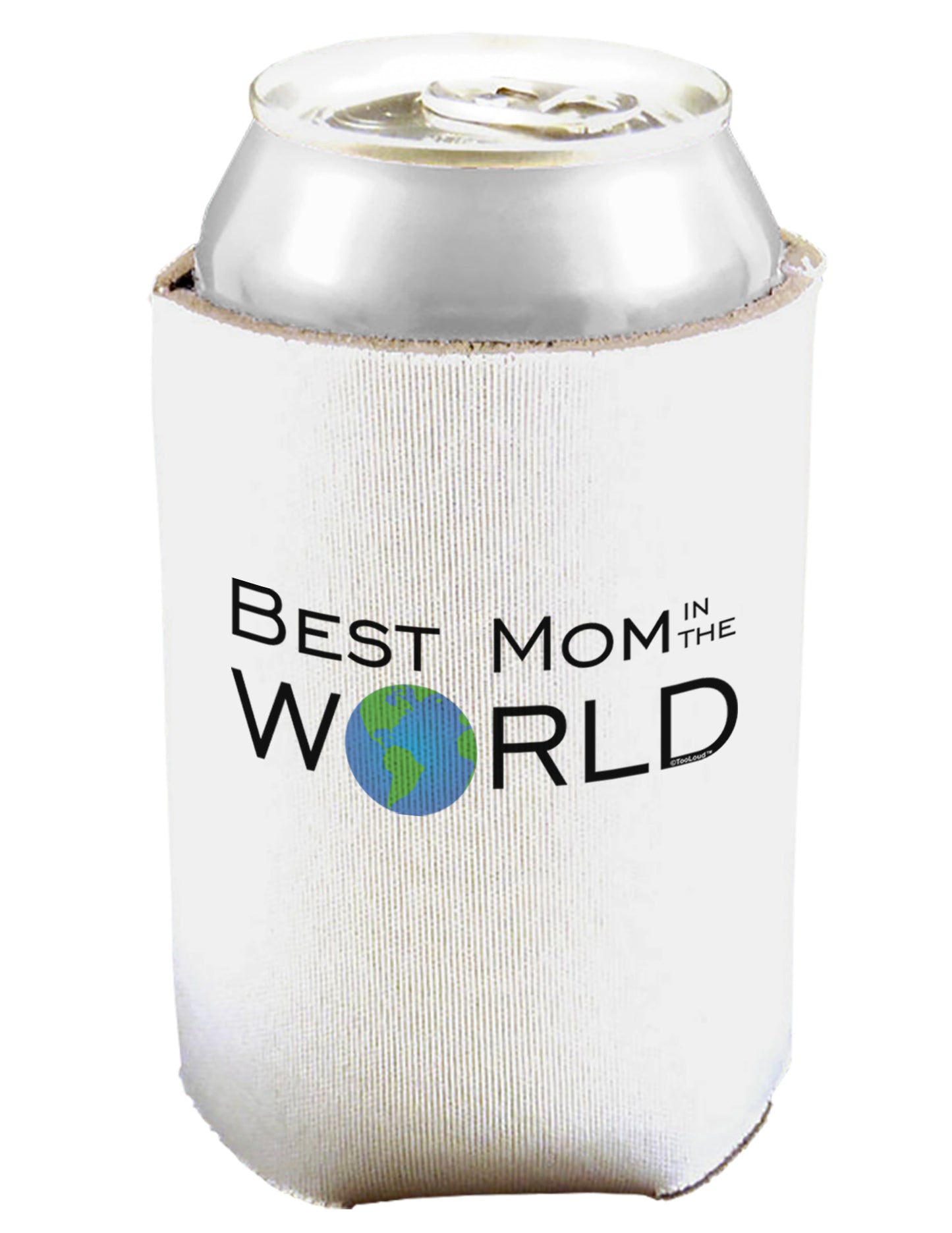 Best Mom in the World Can and Bottle Insulator Koozie-Koozie-TooLoud-White-Davson Sales